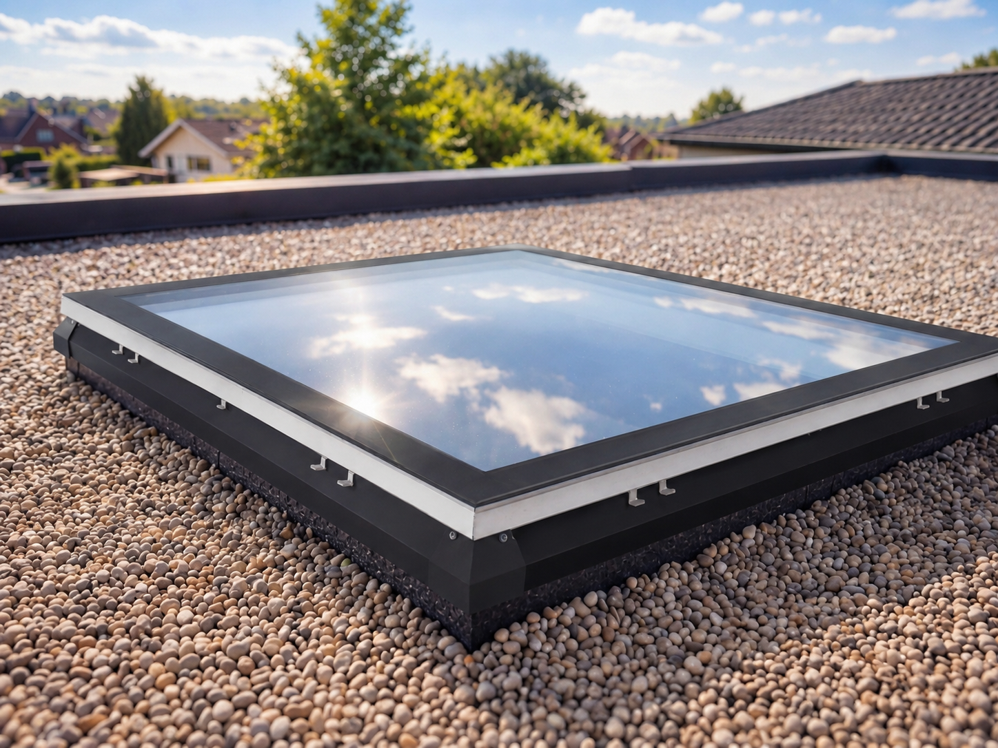 Vaste iWindow platdakramen voor nieuwbouw en renovatie