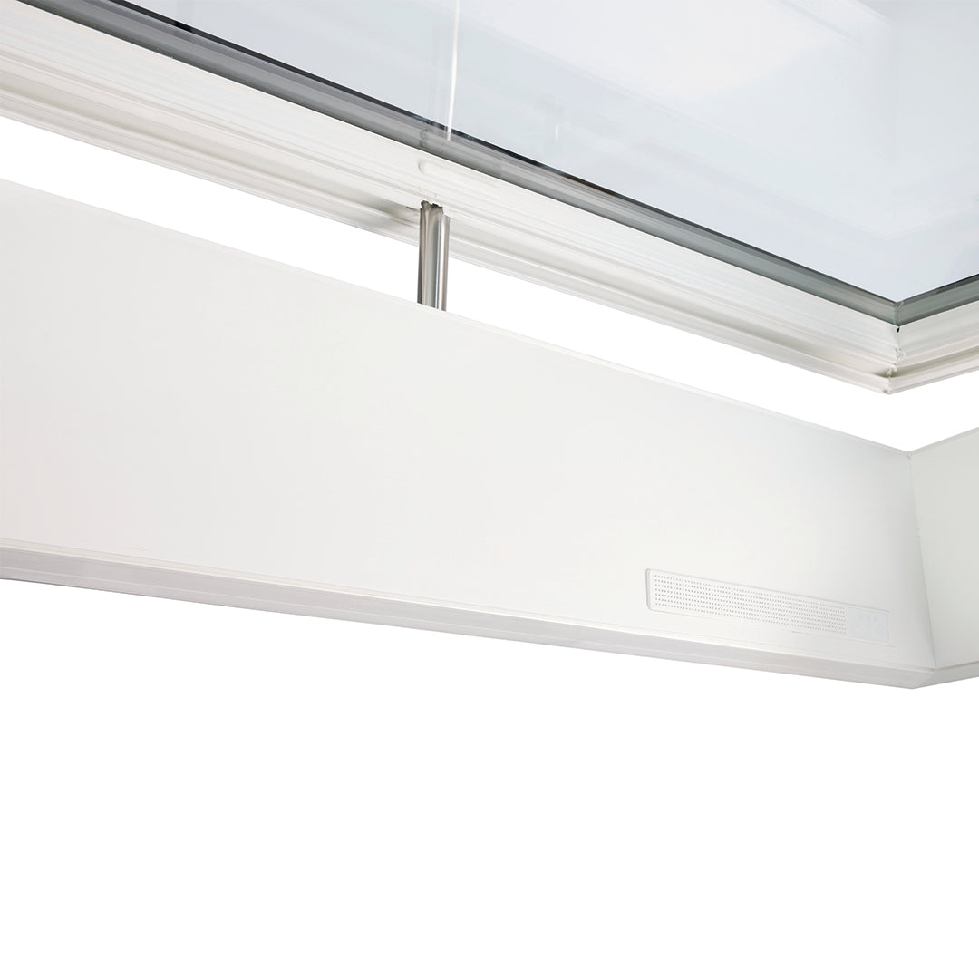 iWindow fenêtre pour toit plat ouvrant à énergie solaire - Set complet 80x280 cm - Skylux