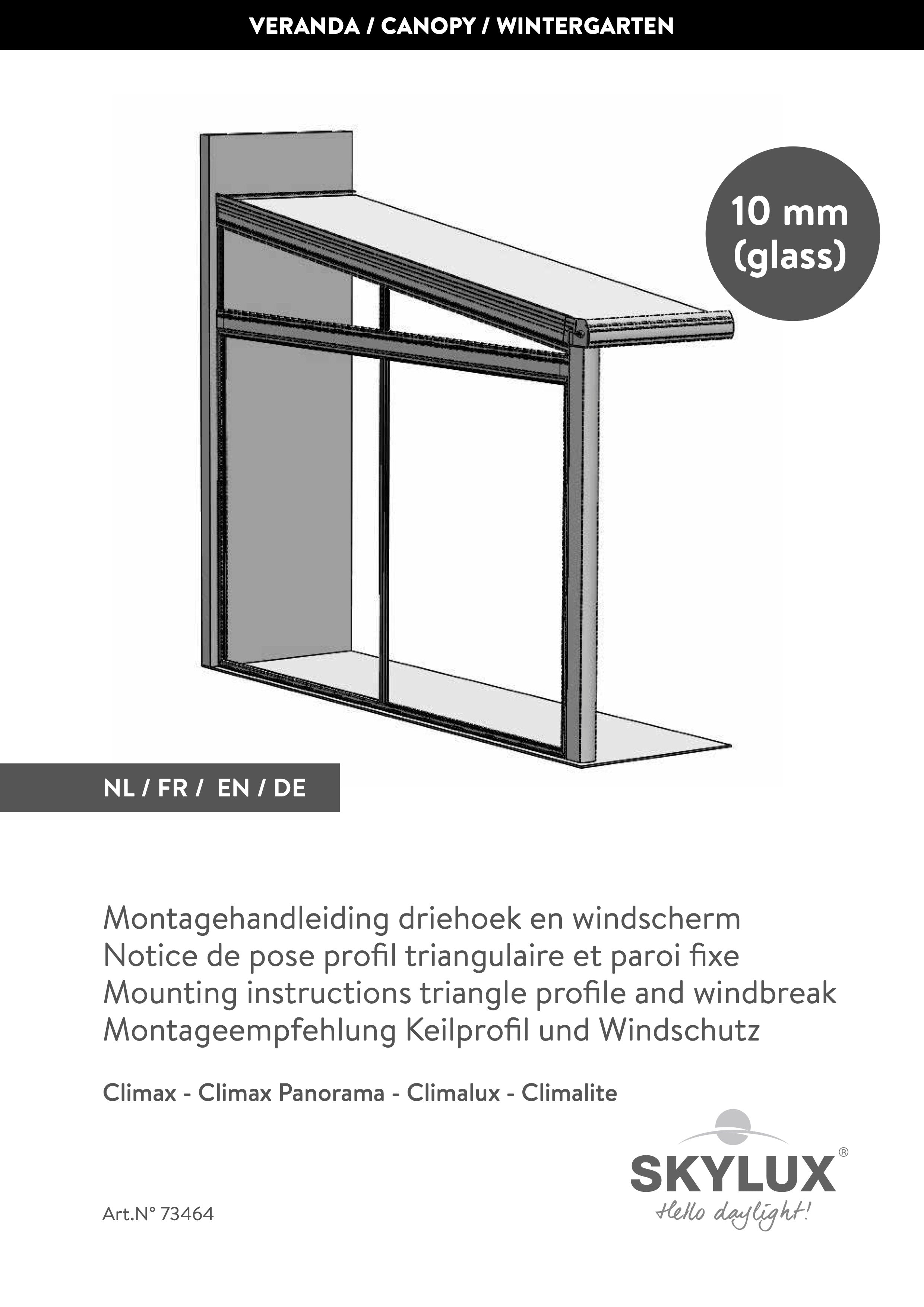 Installation instructions Triangle & Wind Deflector