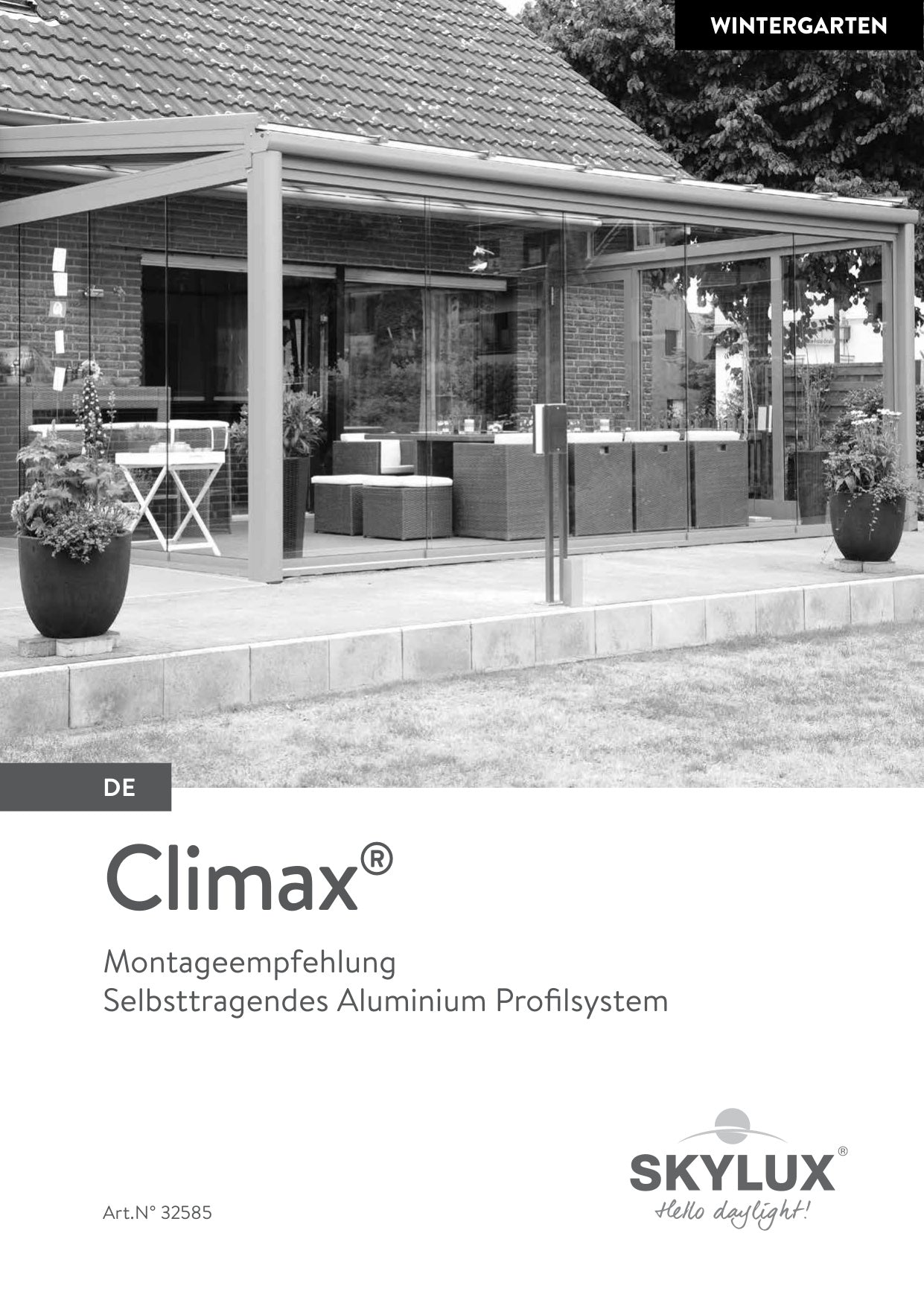 Installation instructions - Climax