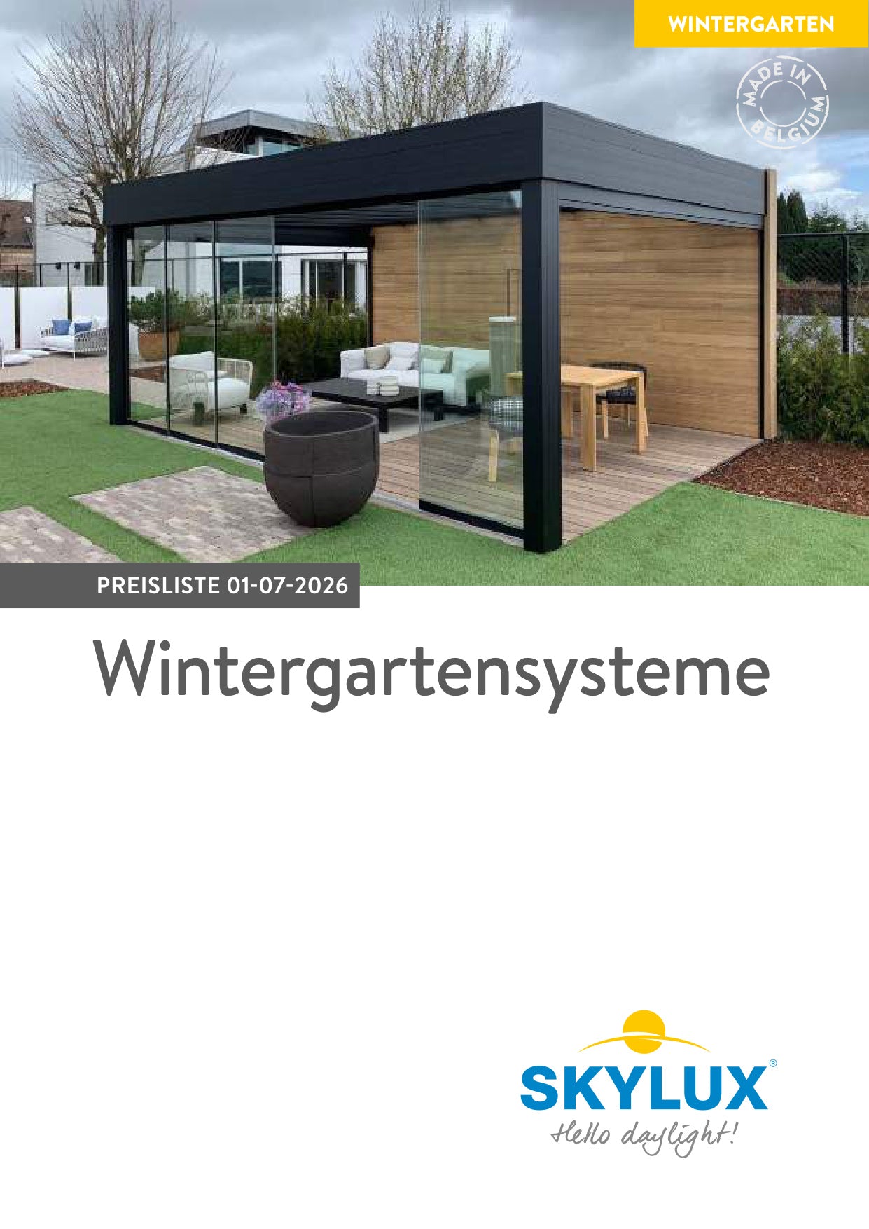 Price List Veranda Systems