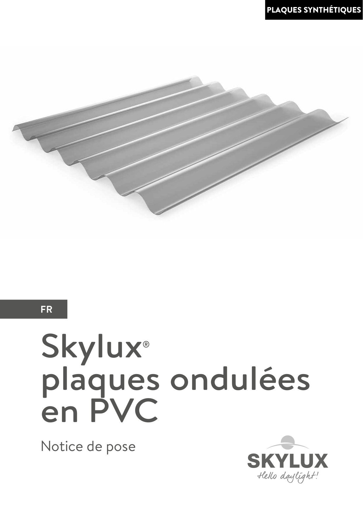 Notice de pose plaques synthétiques