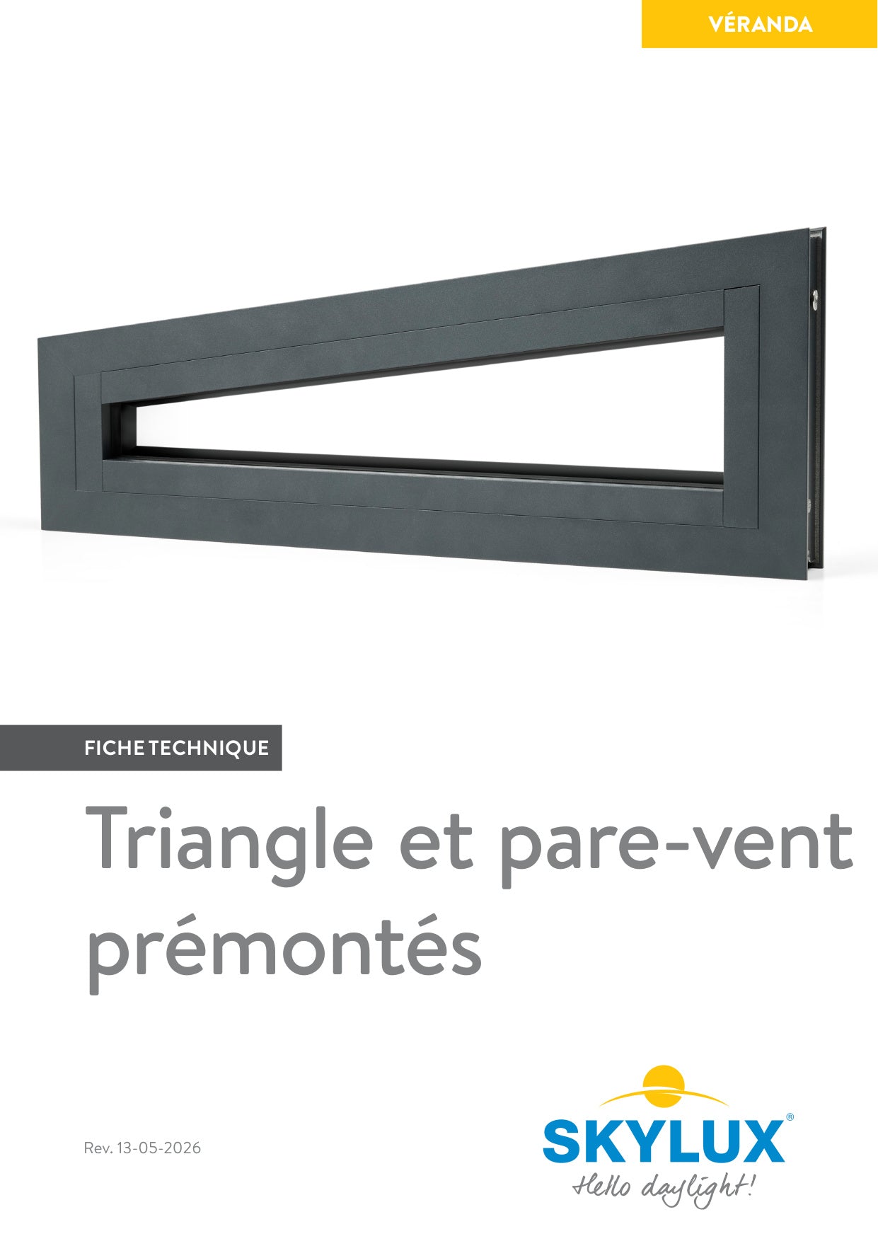 Technical Dossier pre-assembled triangle and windscreen - Skylux