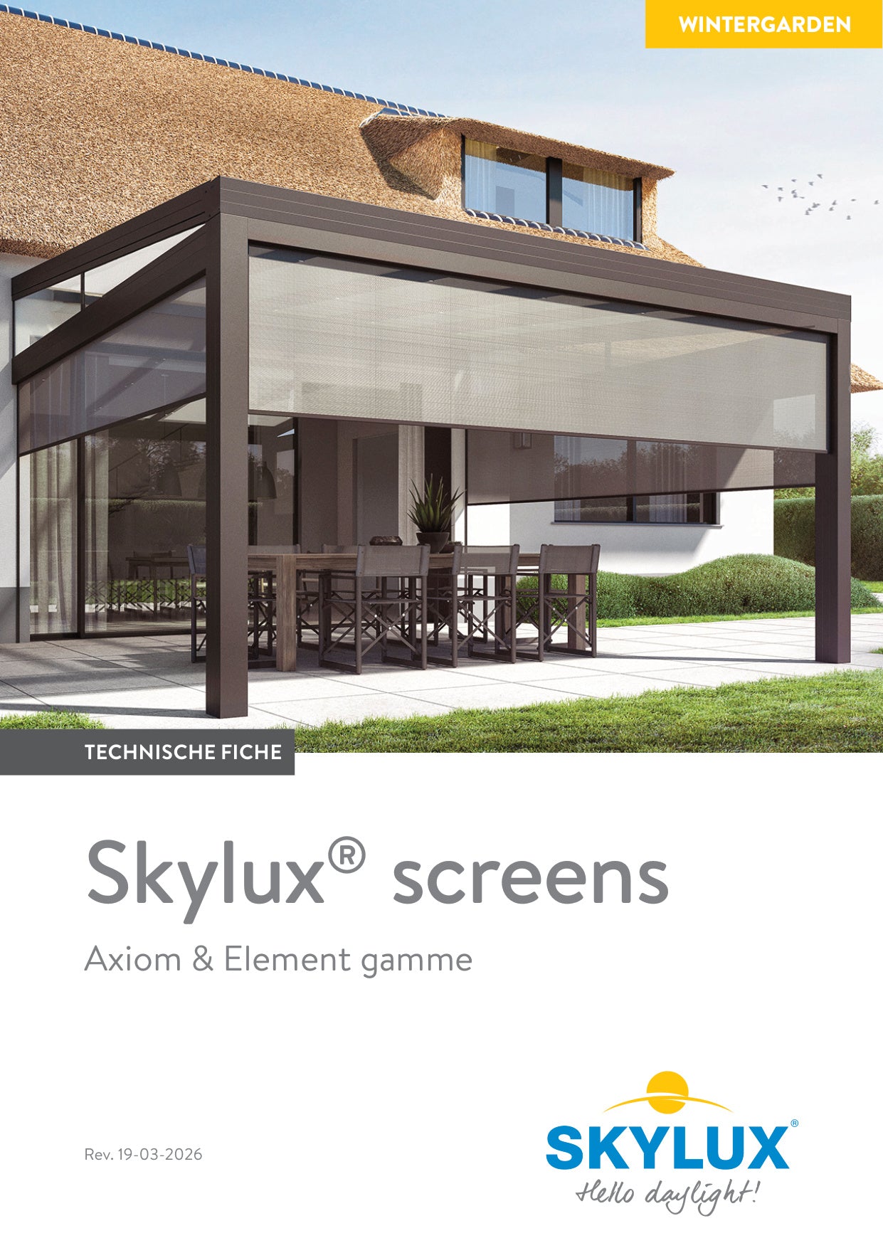 Dossier technique Pare-soleil Pergola - Skylux