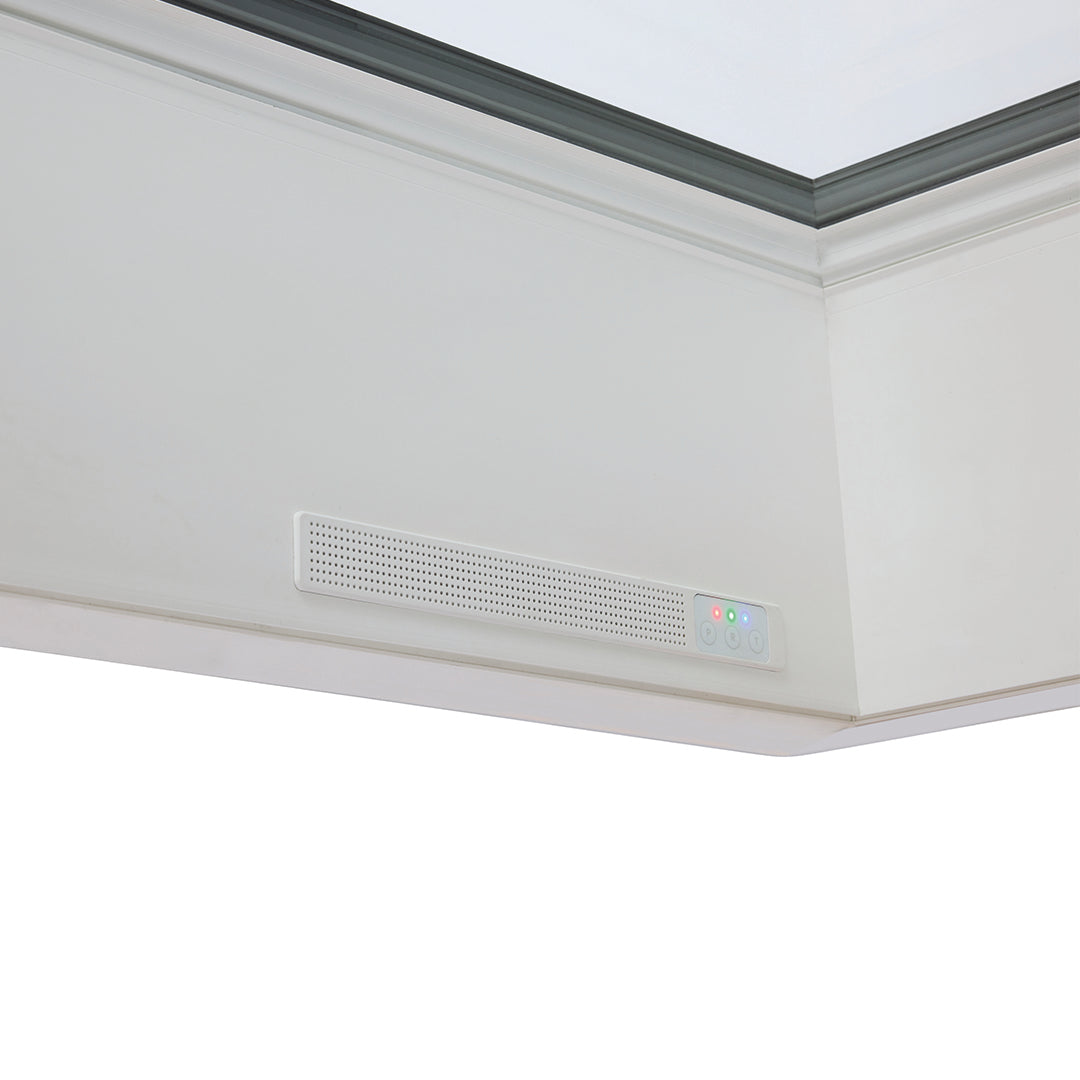iWindow fenêtre pour toit plat ouvrant à énergie solaire - Set complet 80x280 cm - Skylux