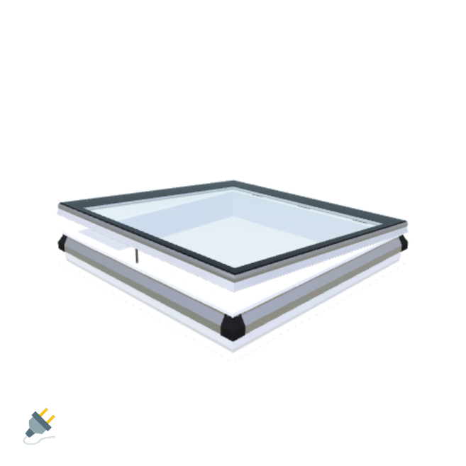 iWindow fenêtre pour toit plat ouvrante - Kit complet 130x160 cm - Skylux