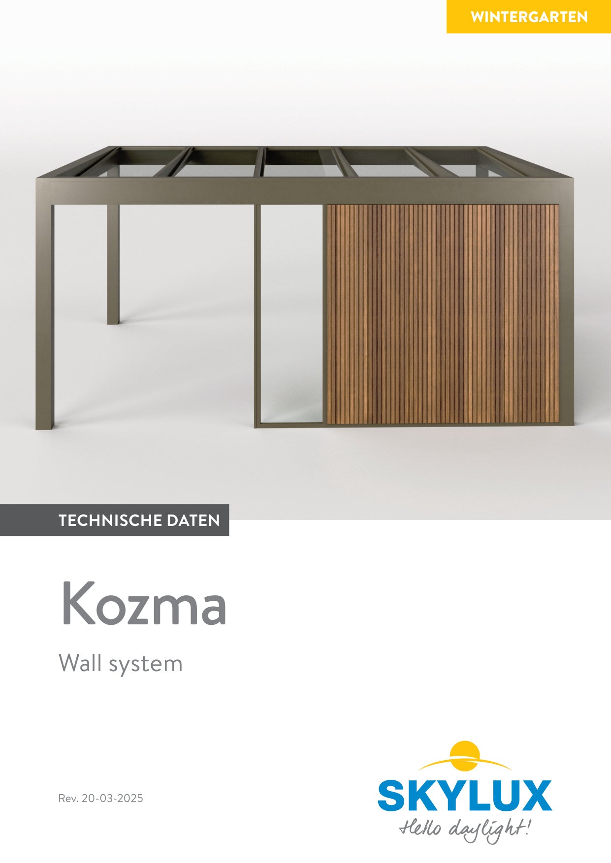 Technisch Dossier Kozma Wandsysteem - Skylux
