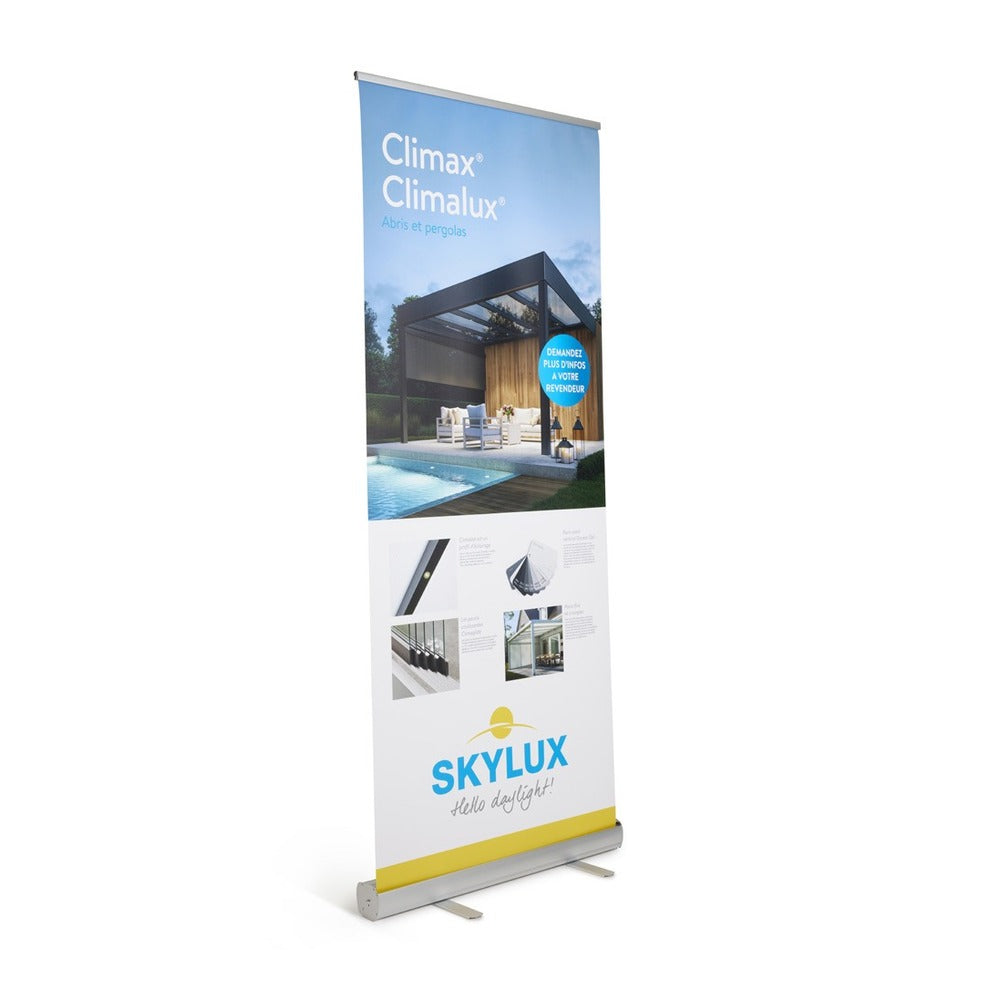 Demo roll-up banner Climax Climalux