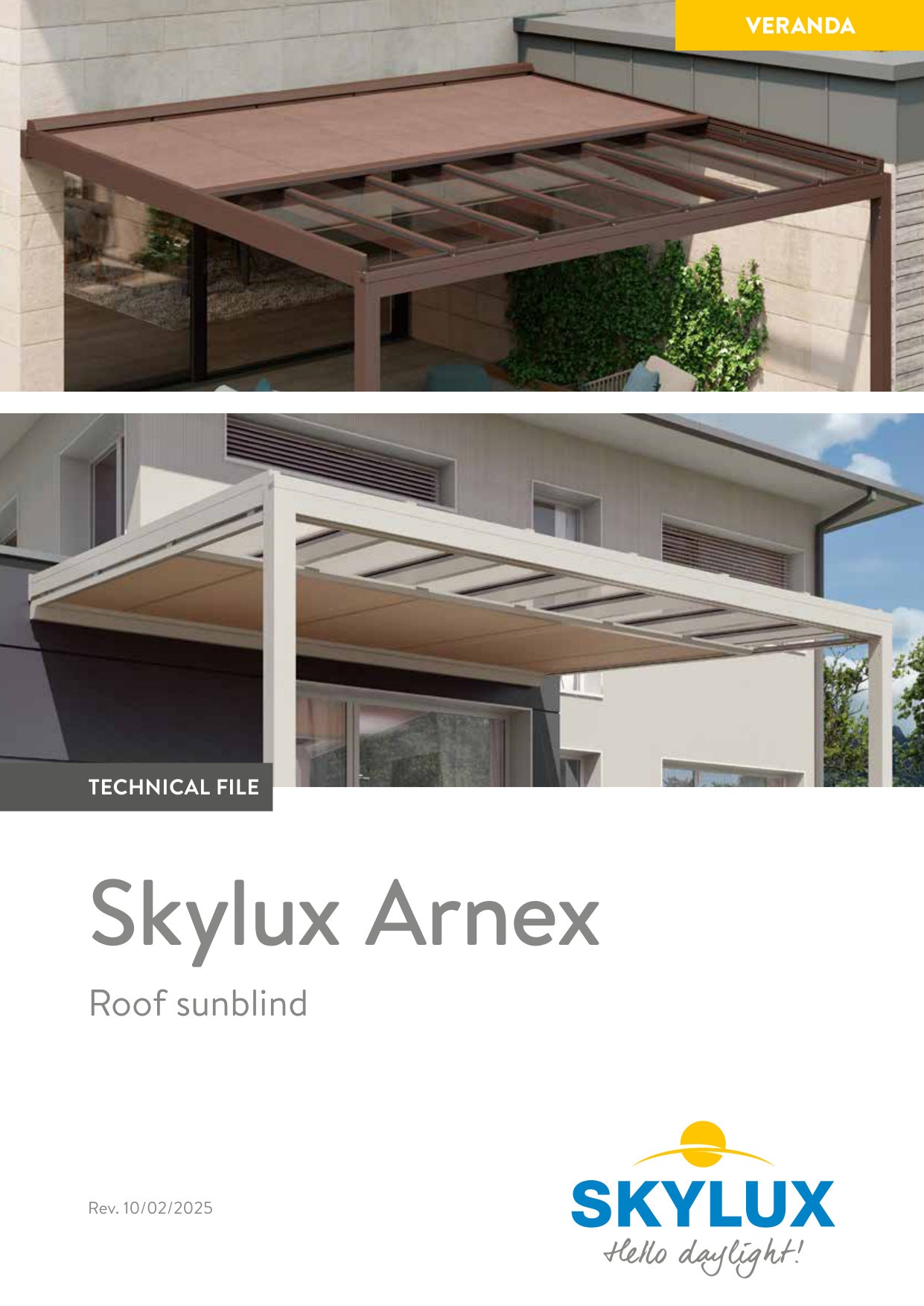 Dossier technique Pare-soleil Pergola - Skylux