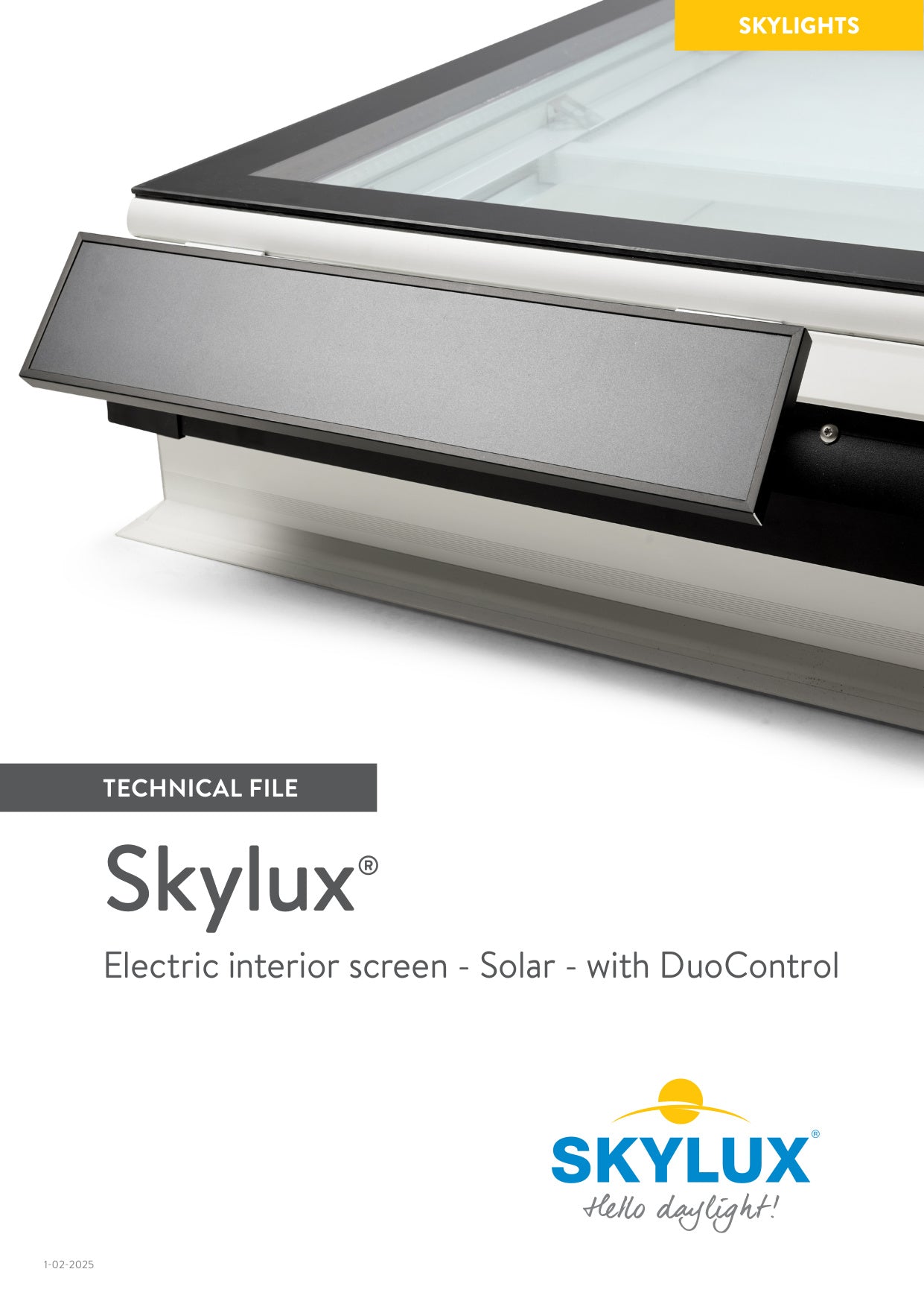 Dossier technique du pare-soleil intérieur électrique Solar 