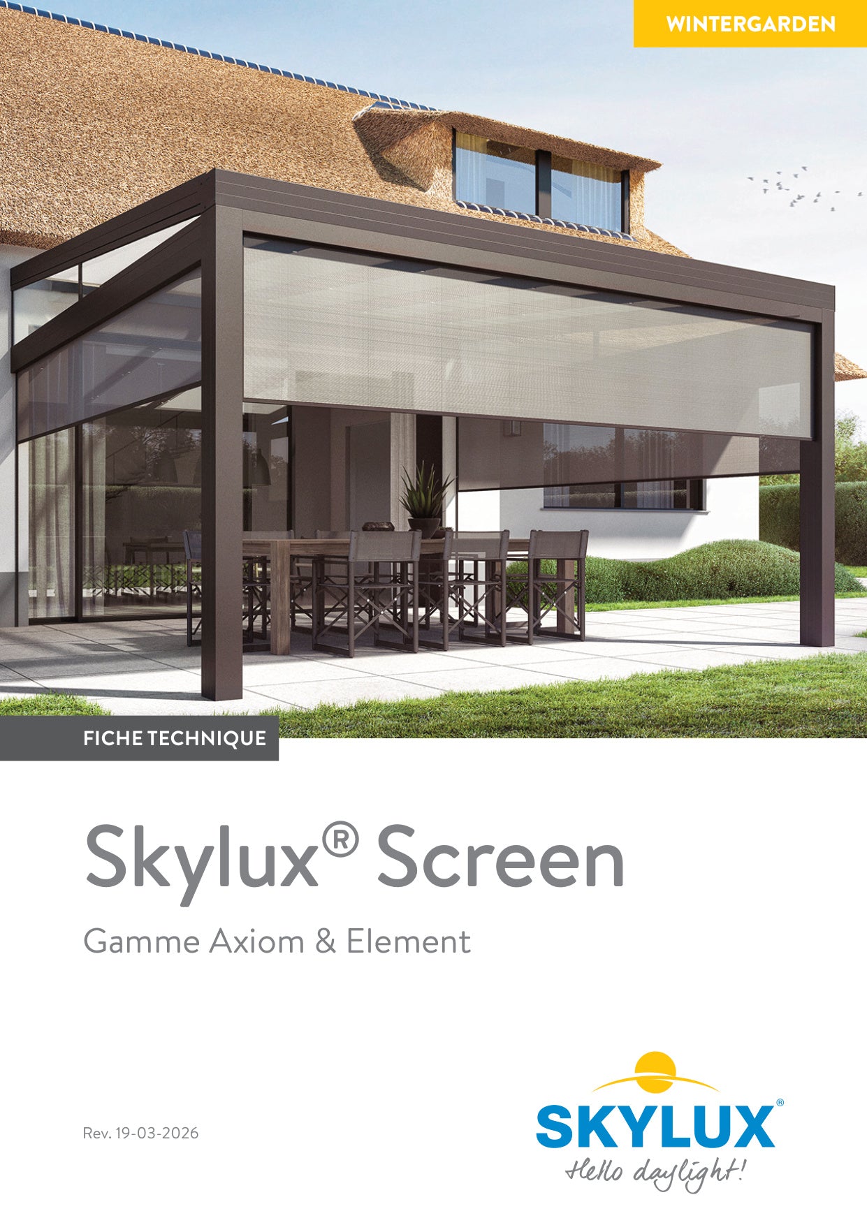 Dossier technique Pare-soleil Pergola - Skylux