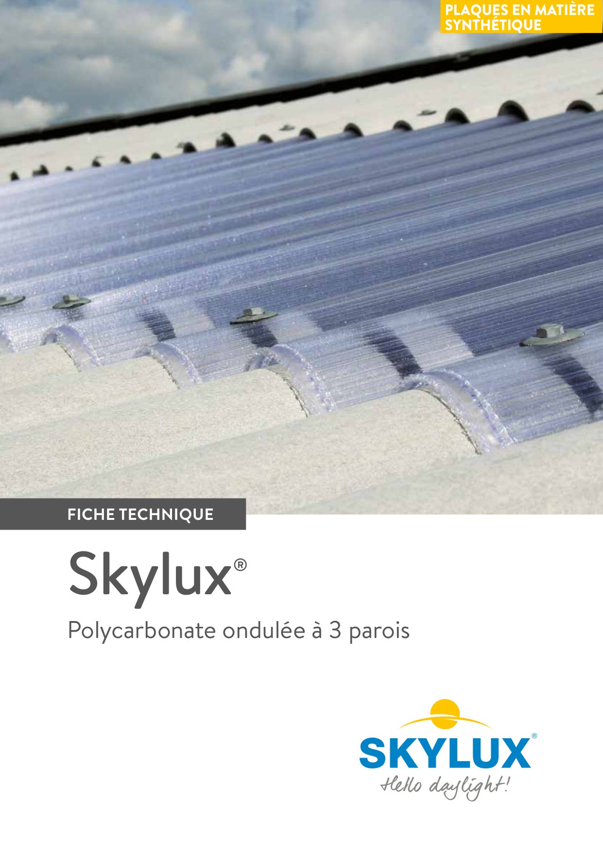 Dossier technique plaques synthétiques