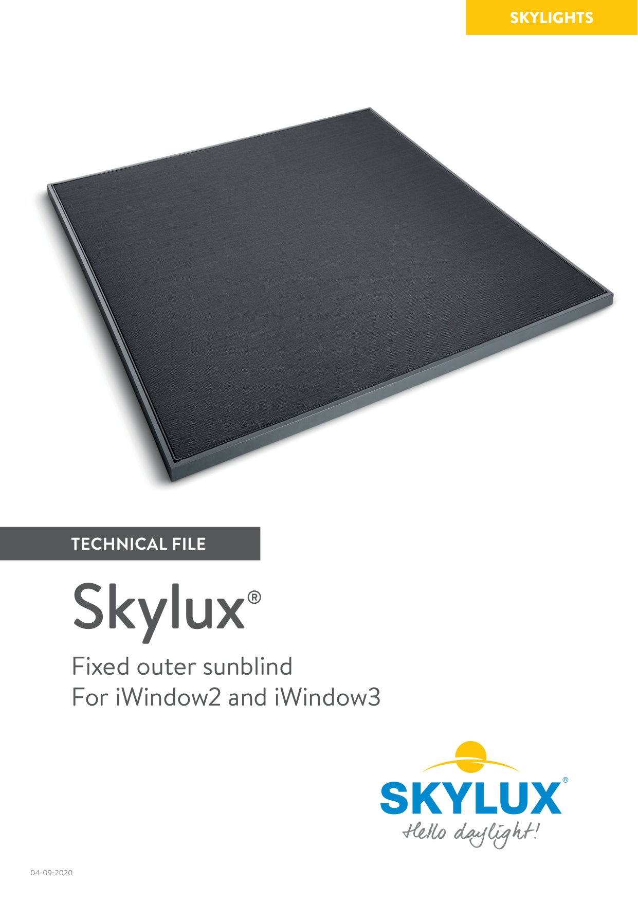 Dossier technique du pare-soleil extérieur iWindow 