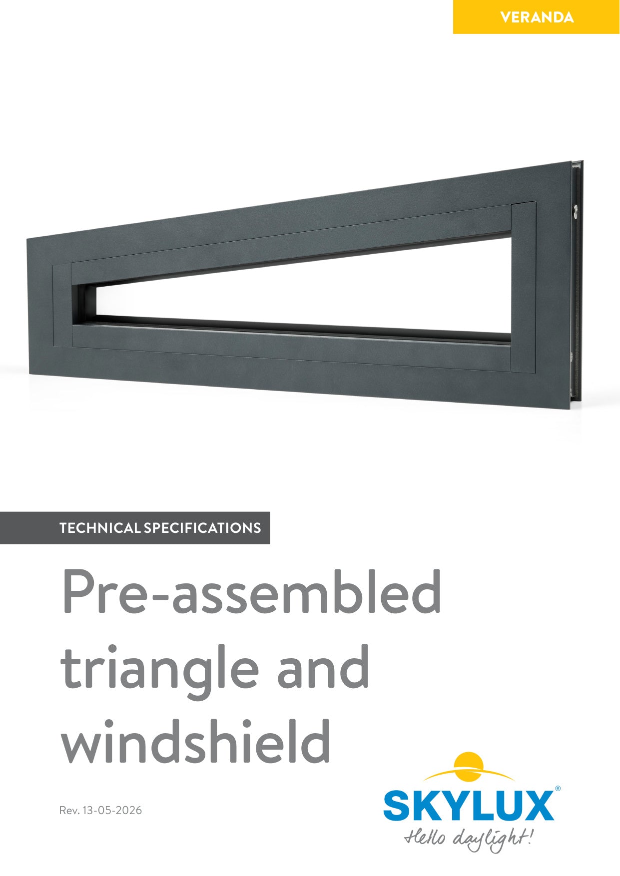Dossier technique du triangle préassemblé et du pare-vent - Skylux