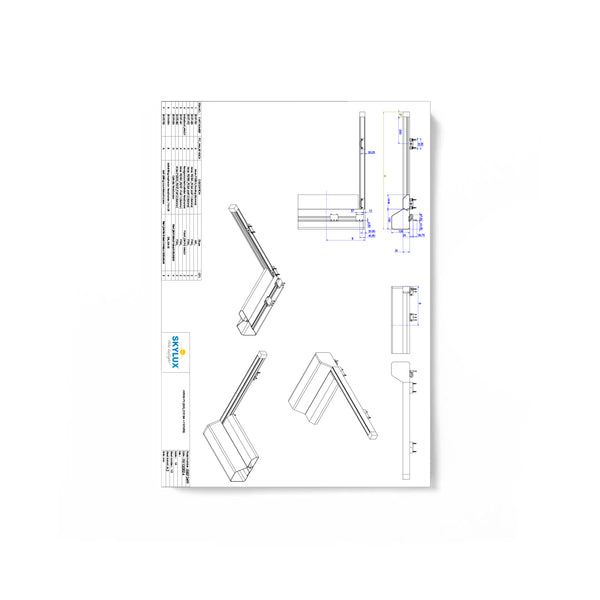 Dessins techniques Screens pergola - Paquet