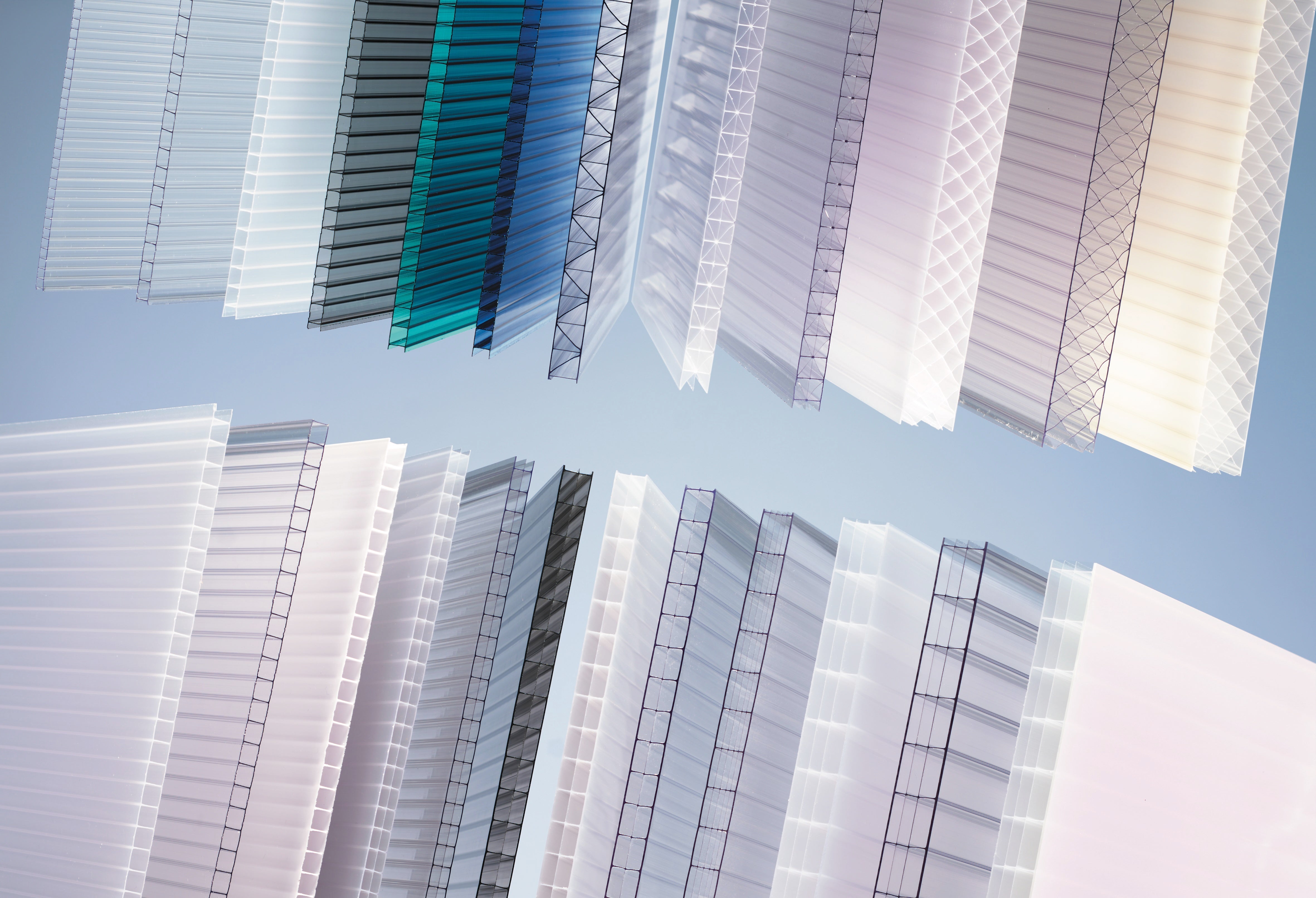 Kunststof dakplaten in polycarbonaat en acrylaat voor veranda en industrieel dak - Skylux